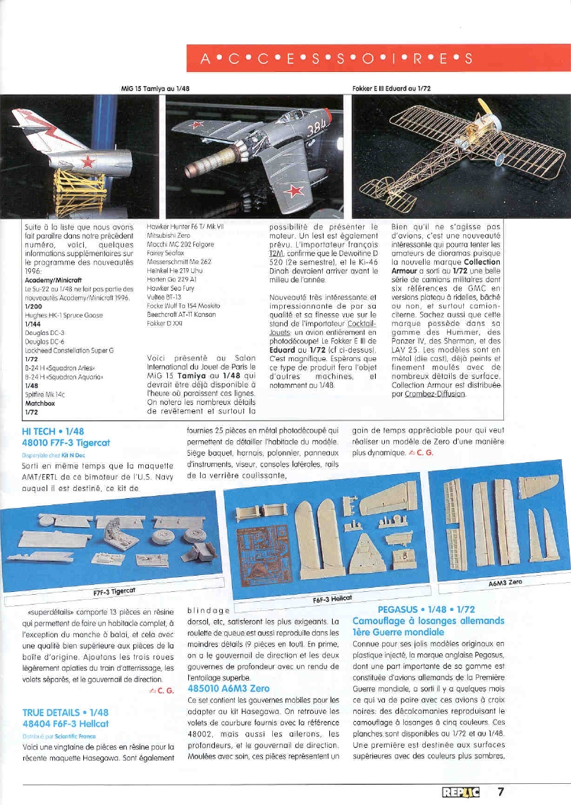 Replic 054 - P-51B Mustang, Defiant Mk I, Hurricane Mk Ib